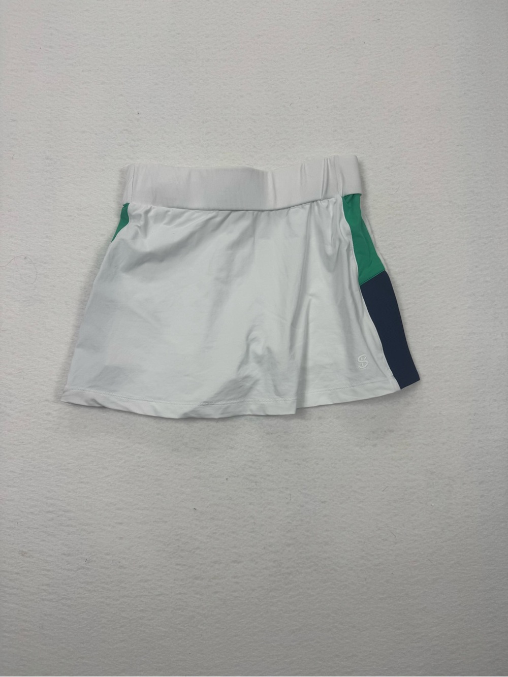 Sofibella Green Spirit Tennis Skort White Navy Green Athletic Skirt Size XS